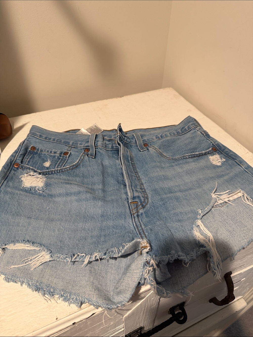 Levi’s Light Blue Denim Cutoff Shorts